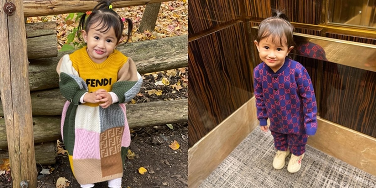 8 Portraits of Khalisa, Kartika Putri's Daughter who is Now More Beautiful and Adorable at the Age of 2, Branded Clothes Often Become the Spotlight