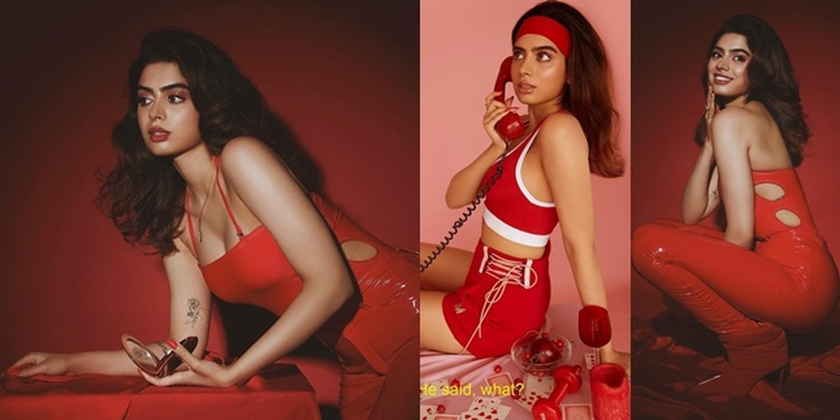 8 Beautiful Pictures of Khushi Kapoor in Red Outfits, Resembling Late Sridevi