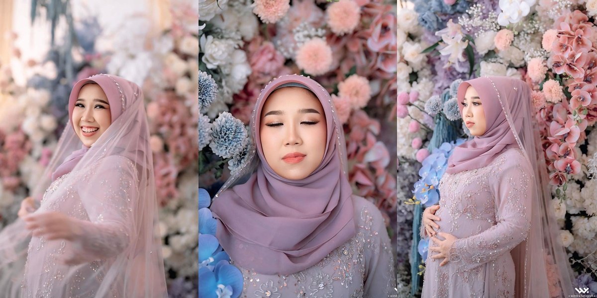 8 Portraits of Kiky Saputri in Hijab During Pregnancy Celebration, Beautiful Maternal Aura