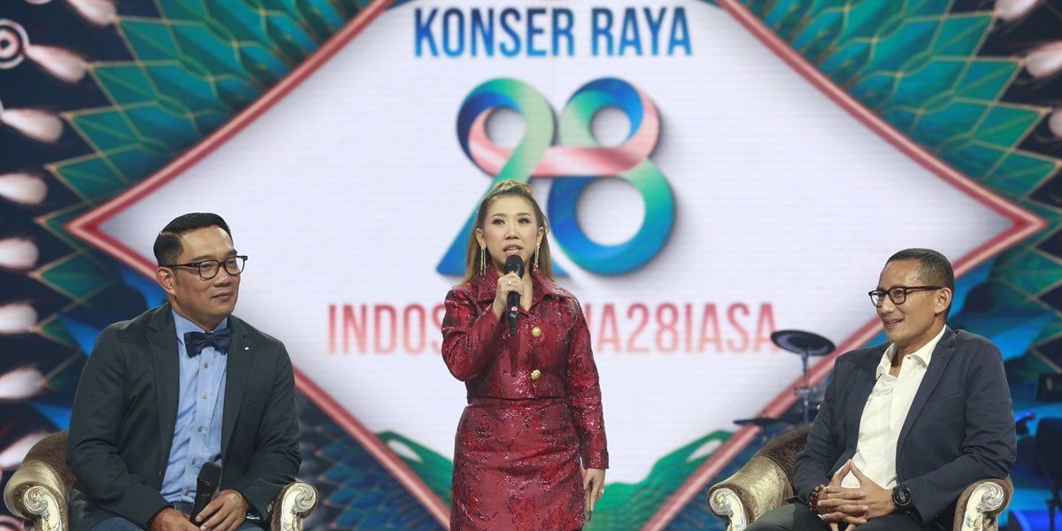 8 Photos of Kiky Saputri Roasting Ridwan Kamil & Sandiaga Uno at Indosiar's 28th Anniversary, Ending Unexpectedly