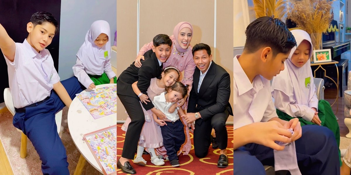 8 Portraits of King Faaz & Queen Eijaz's First Day of School Together, Fairuz A Rafiq & Sonny Septian Mix