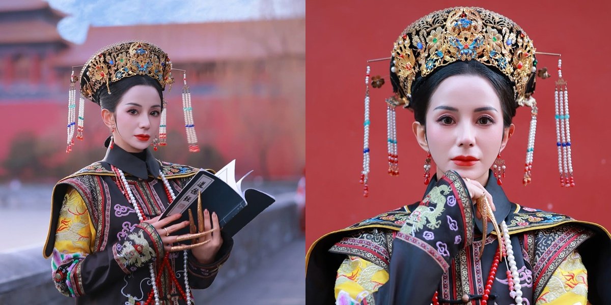 8 Portraits of Kirana Larasati Wearing Traditional Chinese Clothing, Like a Royal Empress