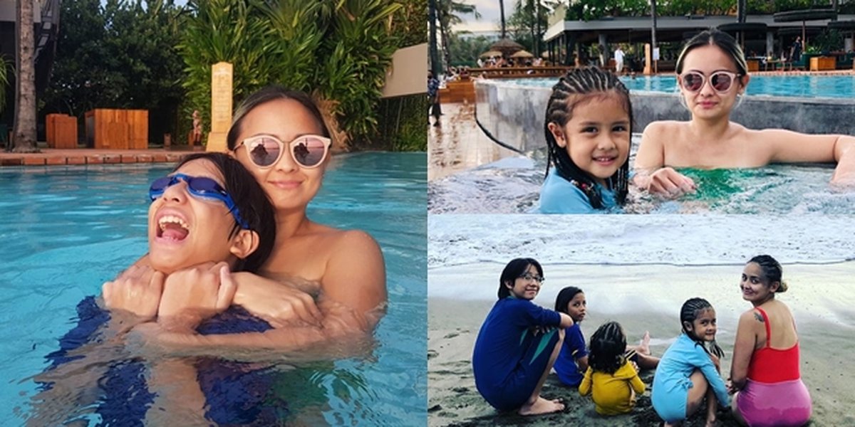 8 Photos of Joanna Alexandra's Latest Condition After the Departure of Raditya Oloan, Enjoying a Vacation with Her Children - Now Starting to Smile