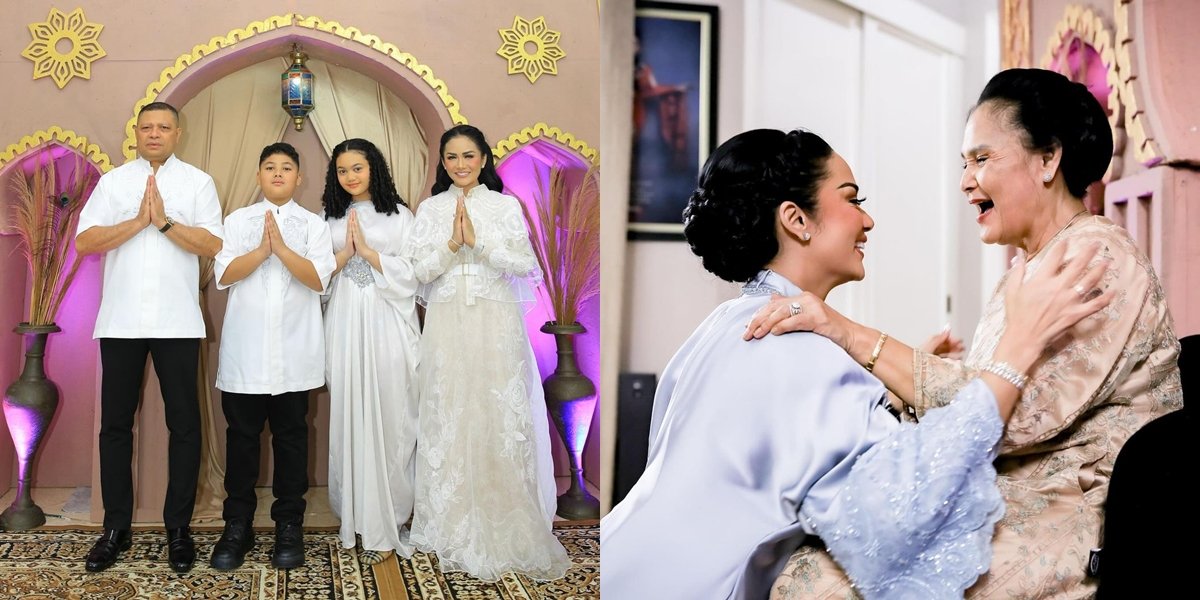 8 Portraits of Kris Dayanti Celebrating Eid al-Fitr with Extended Family, Yuni Shara Attended Accompanied by Ex-Husband and Children