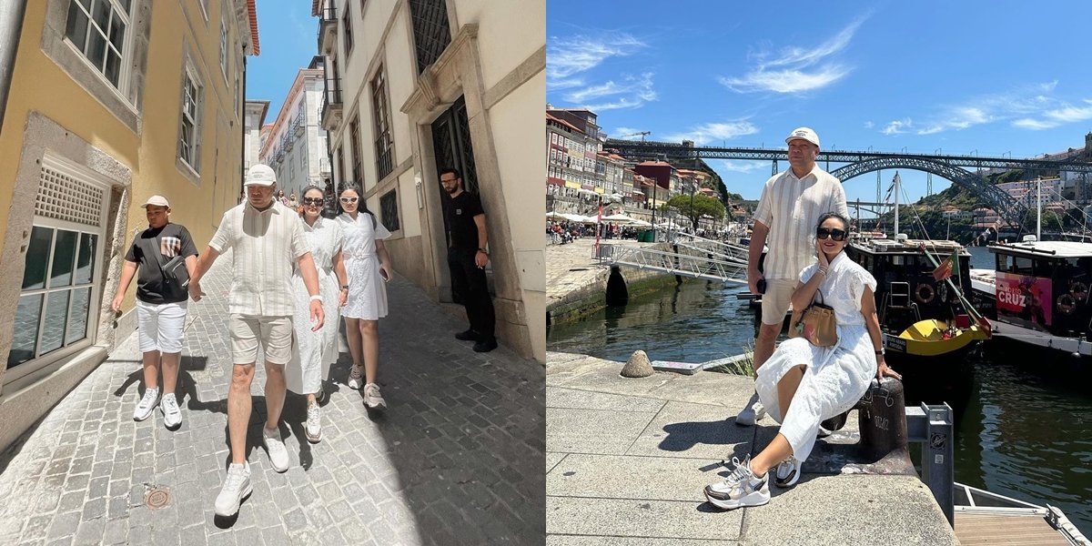 8 Potraits of Krisdayanti Visiting Her Stepchild in Portugal, Very Close Like a Biological Child - Netizens are Focused on Amora's Body Posture