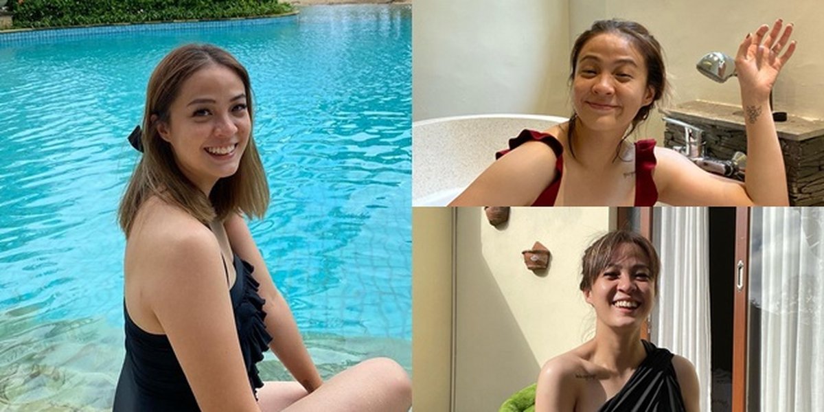 8 Portraits of Laissti, Baim Wong's Ex-Girlfriend, Looking Hot in a Bikini, Showing off Her Smooth Back - Tattoos All Over Her Body