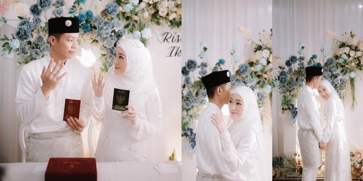 8 Portraits of Larissa Chou and Ikram Rosadi After the Wedding Ceremony, Stiff Poses Garner Praise - Netizens: The Newlyweds are Genuine