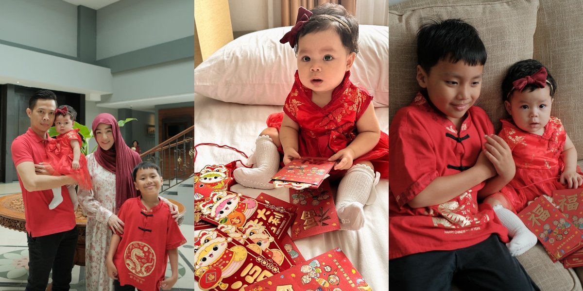 8 Photos of Larissa Chou Celebrating Lunar New Year with Family, Baby Alesha Adorable in Cheongsam - Received Many Angpao