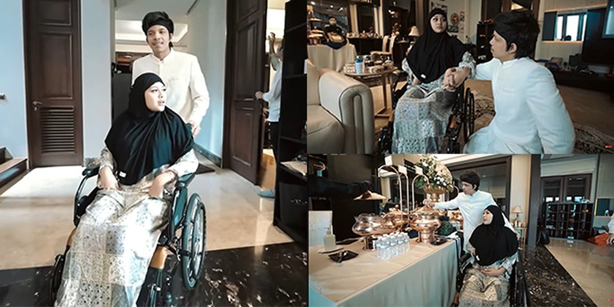 8 Portraits of Aurel Hermansyah and Atta Halilintar's First Eid al-Fitr, The Wife is Sick and Weak - Must Use a Wheelchair