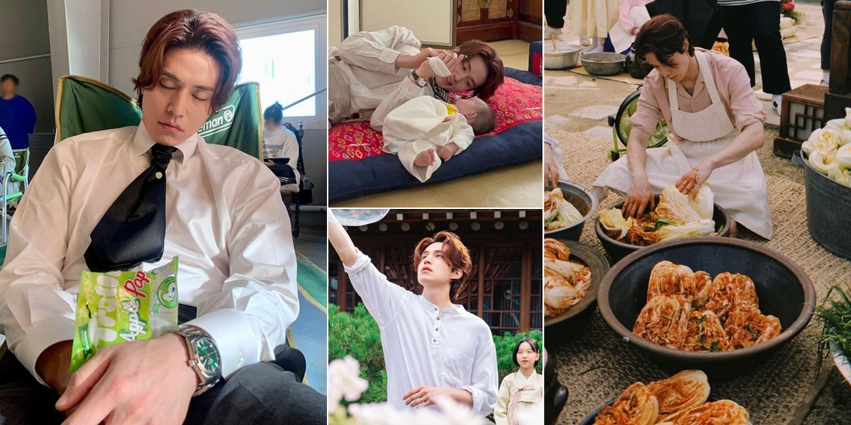 8 Photos of Lee Dong Wook on the Set of the Drama 'TALE OF THE NINE TAILED 1938', Babysitting - Making Kimchi