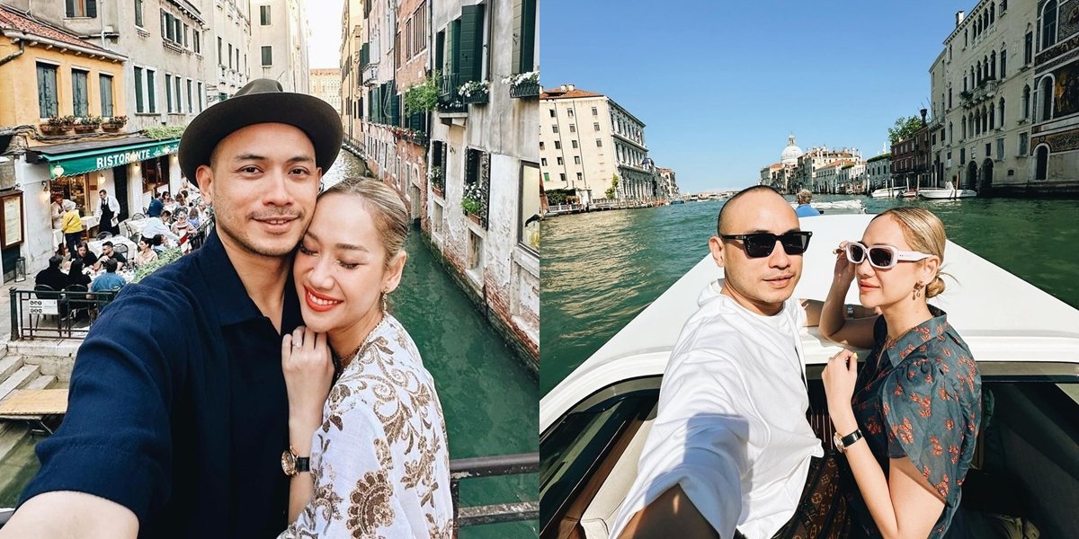 8 Portraits of Bunga Citra Lestari and Tiko Aryawardhana's Vacation in Venice, Romantically Exploring the River - Like Honeymoon