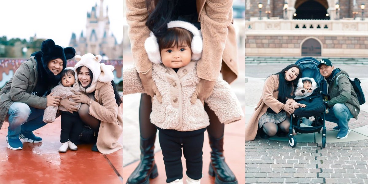 8 Photos of Denny Caknan & Bella Bonita's Vacation to Disneyland Japan, The Cuteness of Dek Cunda is Adorable