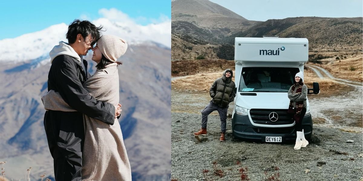 8 Photos of Felicya Angelista and Caesar Hito's Vacation in a Campervan in New Zealand, As Cozy as a Couple in Love