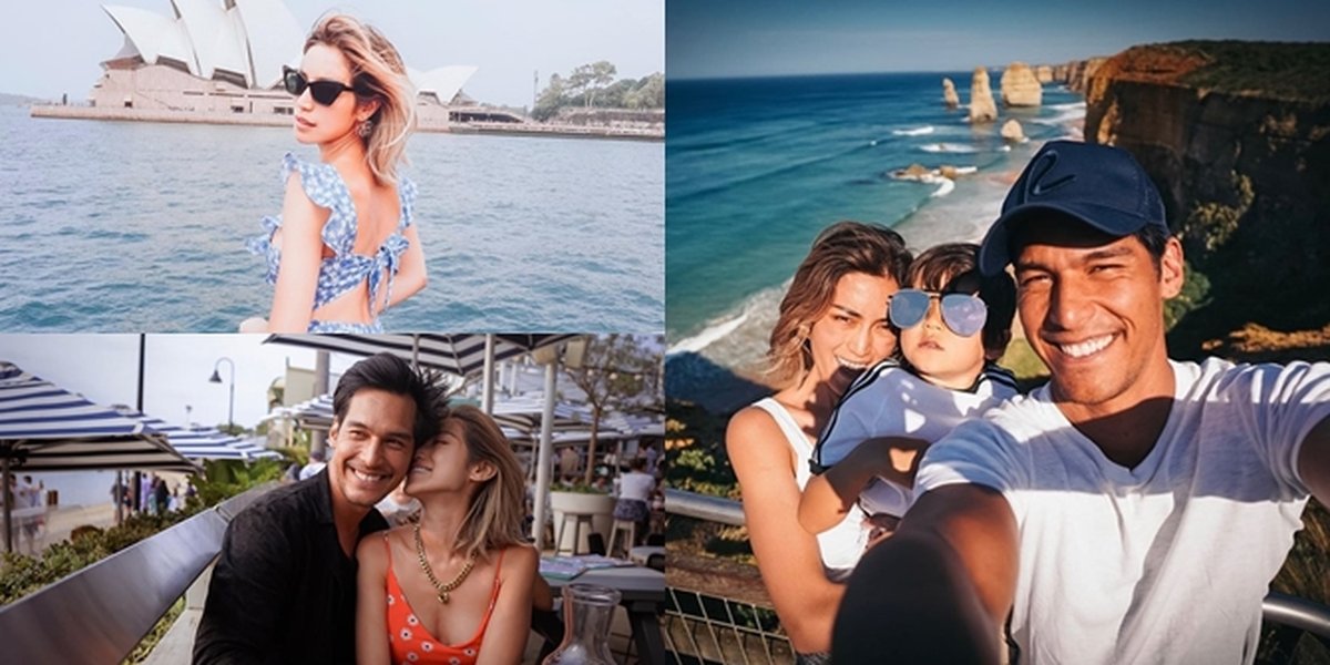 8 Photos of Jessica Iskandar and Richard Kyle's Vacation in Australia, Having Fun at the Beach