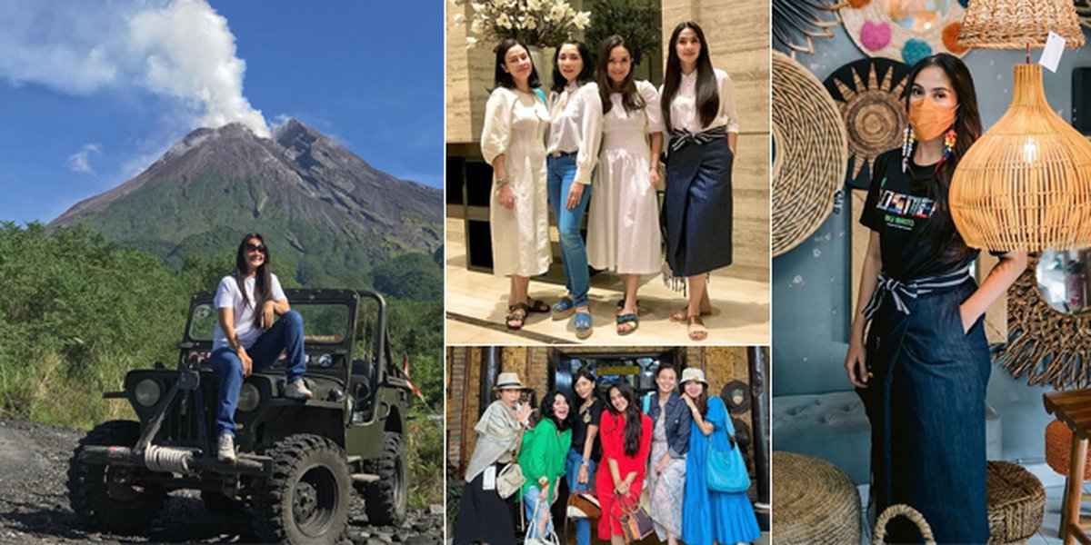 8 Photos of Maudy Koesnaedi's Vacation in Jogja, Beautiful Like a Young Girl with Wild Hair