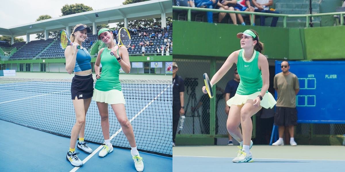 8 Photos of Luna Maya Defeating World Tennis Player Eugenie Bouchard, Claims to be a Beginner but is Actually a Pro