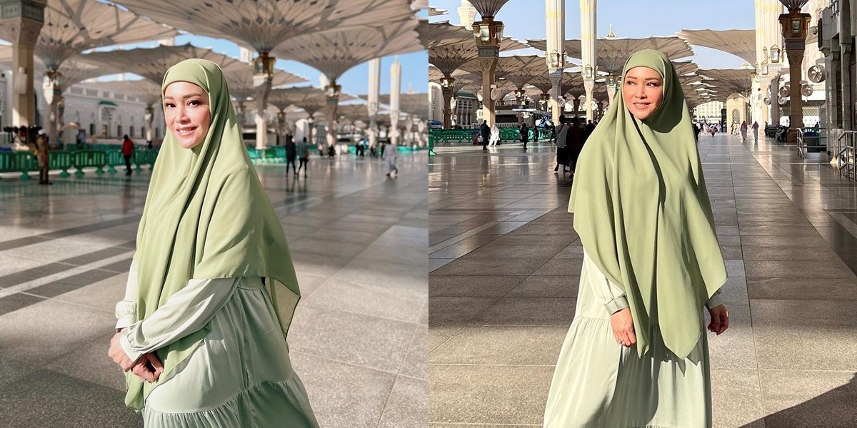 8 Portraits of Maia Estianty Wearing Hijab During Umrah, More Elegant and Youthful Despite Being 47 Years Old