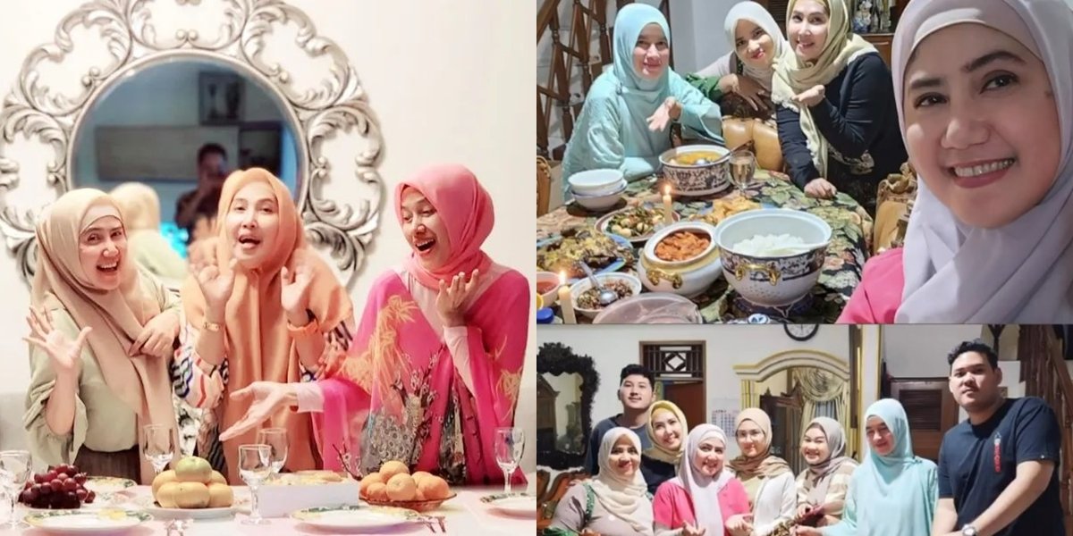 8 Sweet Photos of Manis Manja Group Reunion while Breaking Fast, Ine Sinthya Accompanied by her Ex-Husband
