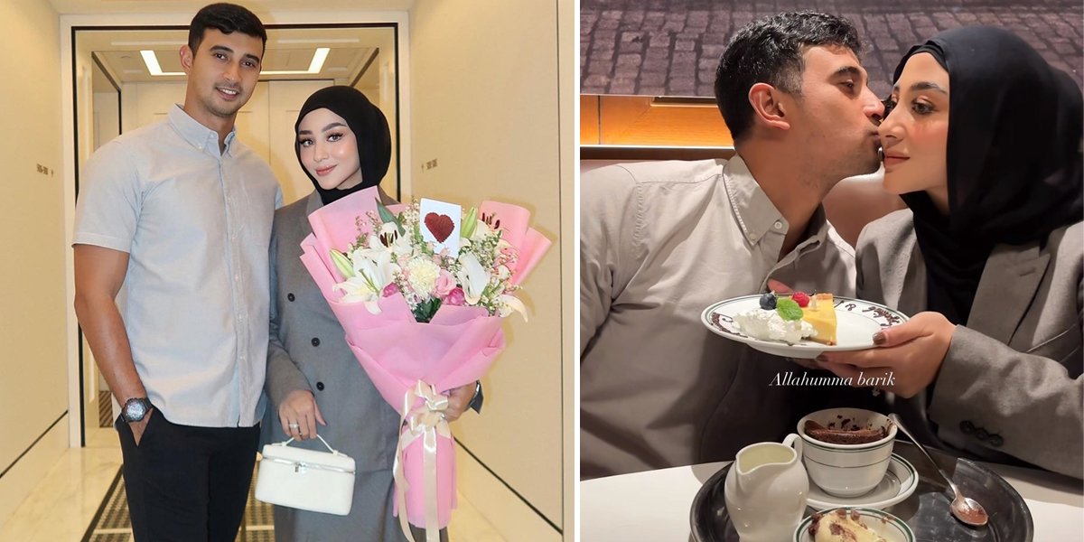 8 Photos of Margin & Ali Syakieb's Romantic Dinner Celebrating Wedding Anniversary