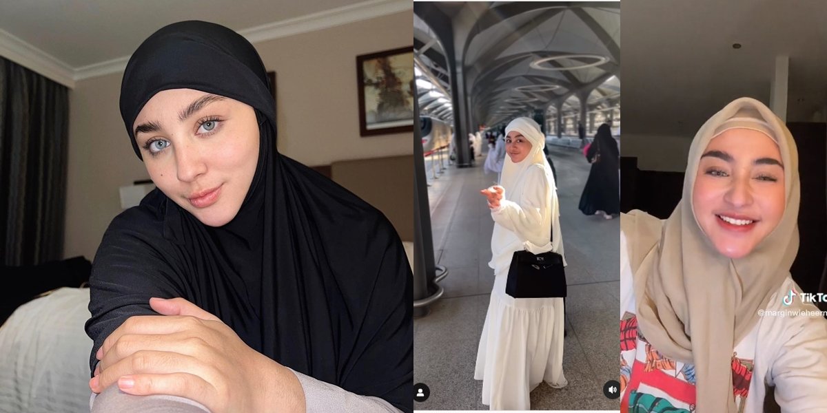 8 Potraits of Margin Wieheerm, Ali Syakieb's Wife, Beautiful and Elegant in Hijab, Flooded with Praise - Prayed for Steadfastness