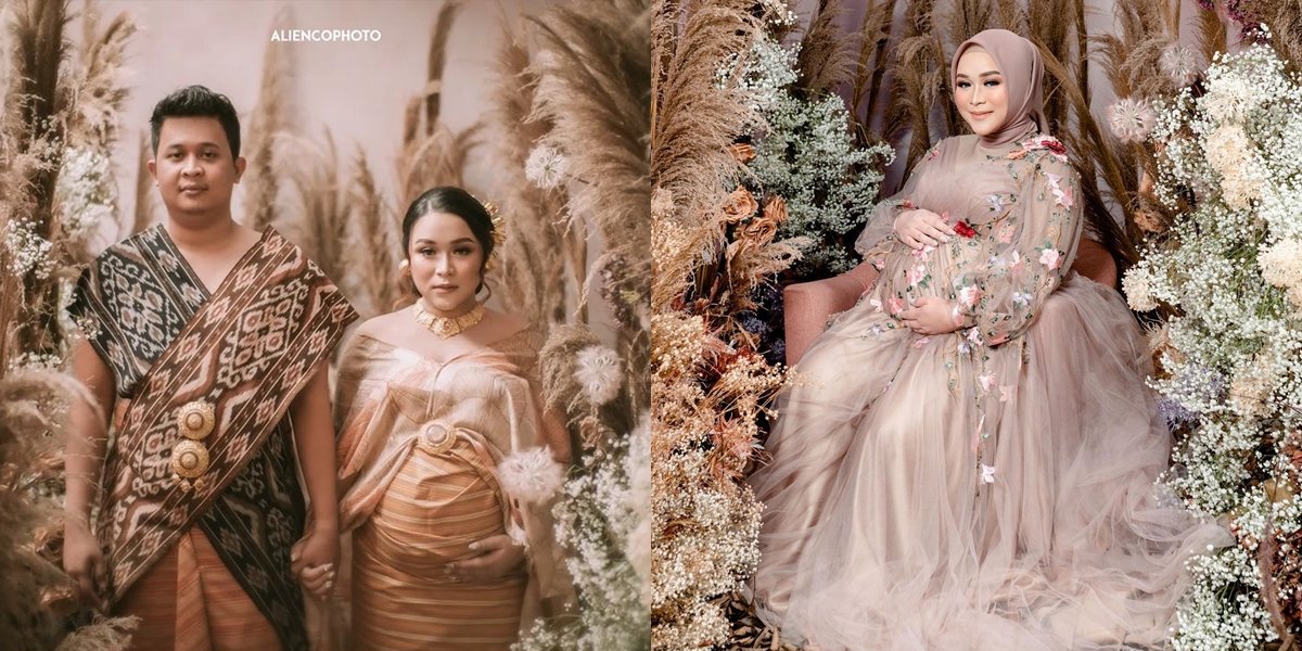 8 Latest Maternity Photoshoot Portraits of Syifa, Ayu Ting Ting's Younger Sister, Mocked by Netizens for Removing Hijab