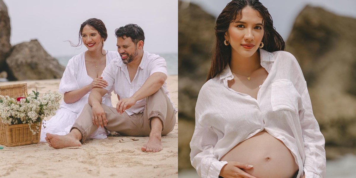 8 Maternity Shoot Portraits of Acha Sinaga in Her Second Pregnancy, Her Pregnant Aura is Glowing - Ready to be a Mother of 2 Children