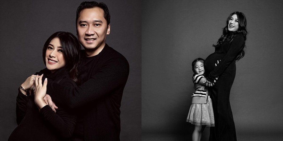 8 Portraits of Maternity Shoot Aliya Rajasa with Husband and Children, Her Baby Bump is Already Big - Ready to Welcome a New Family Member