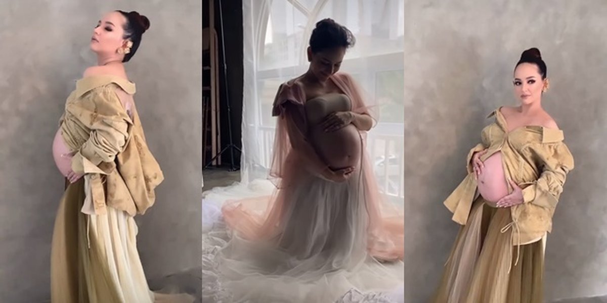 8 Portraits of Angelica Simperler's Maternity Shoot, Showing off her Bare Baby Bump - Even More Beautiful During Pregnancy