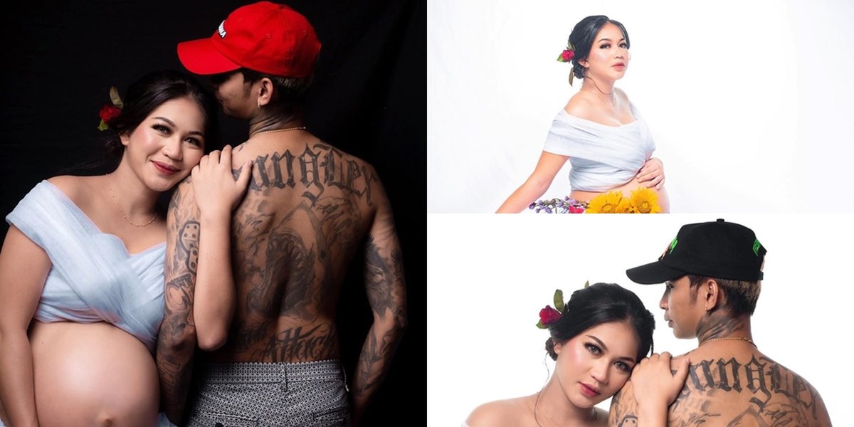 8 Funny Maternity Shoot Portraits of Eriska Nakesya, Together with Young Lex