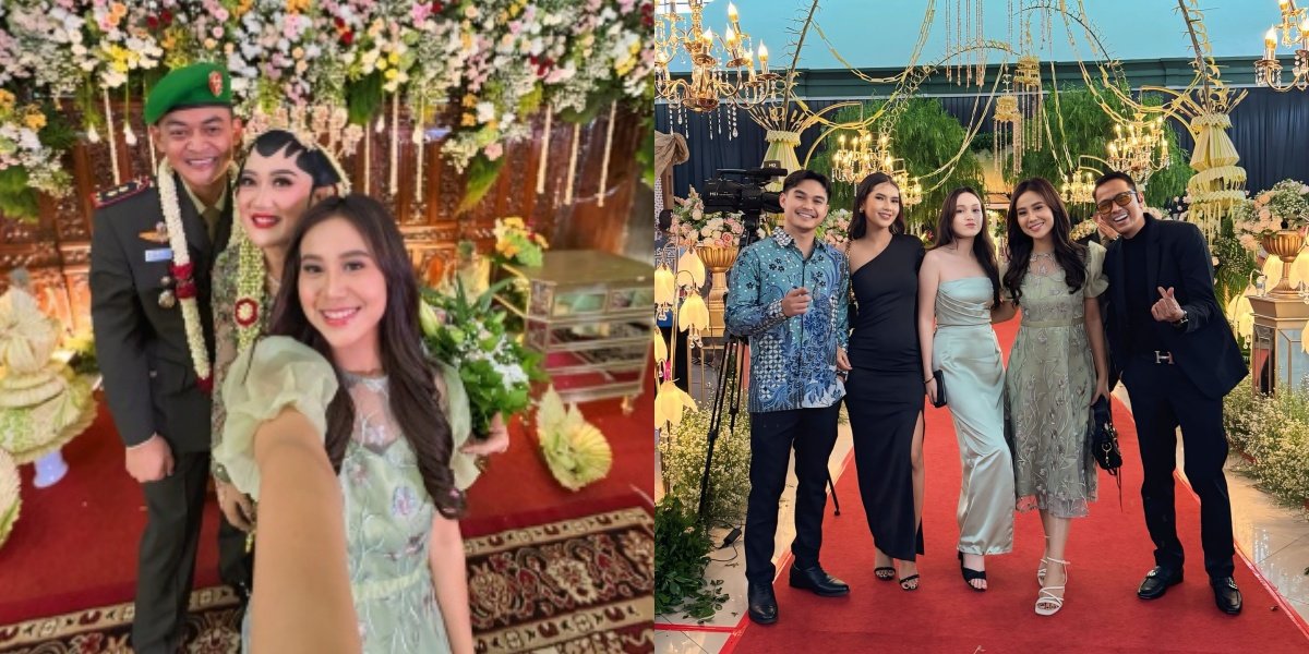 8 Portraits of Mayang, Vanessa Angel's Younger Sister at the Wedding, Her Outfit Becomes the Highlight - Her Charm is Not Inferior to the Bride