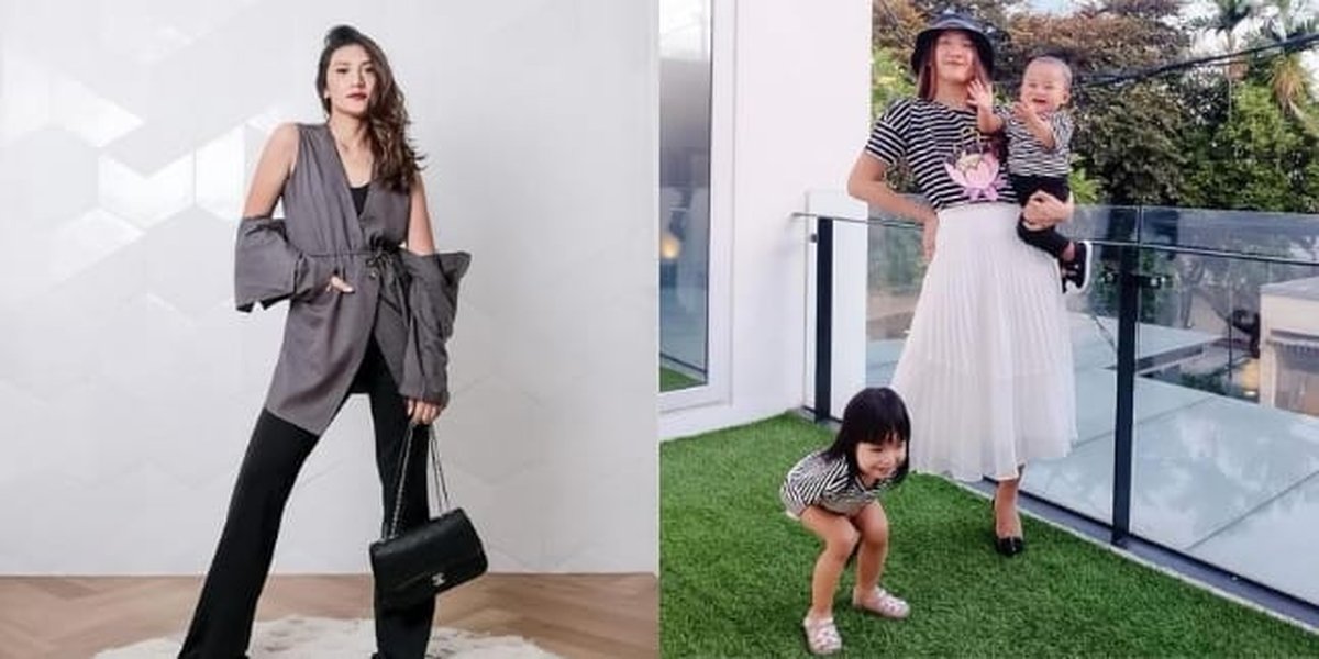 8 Adorable Photos of Anissa Aziza Matching OOTD with Her Two Children, Fashionable in Every Occasion