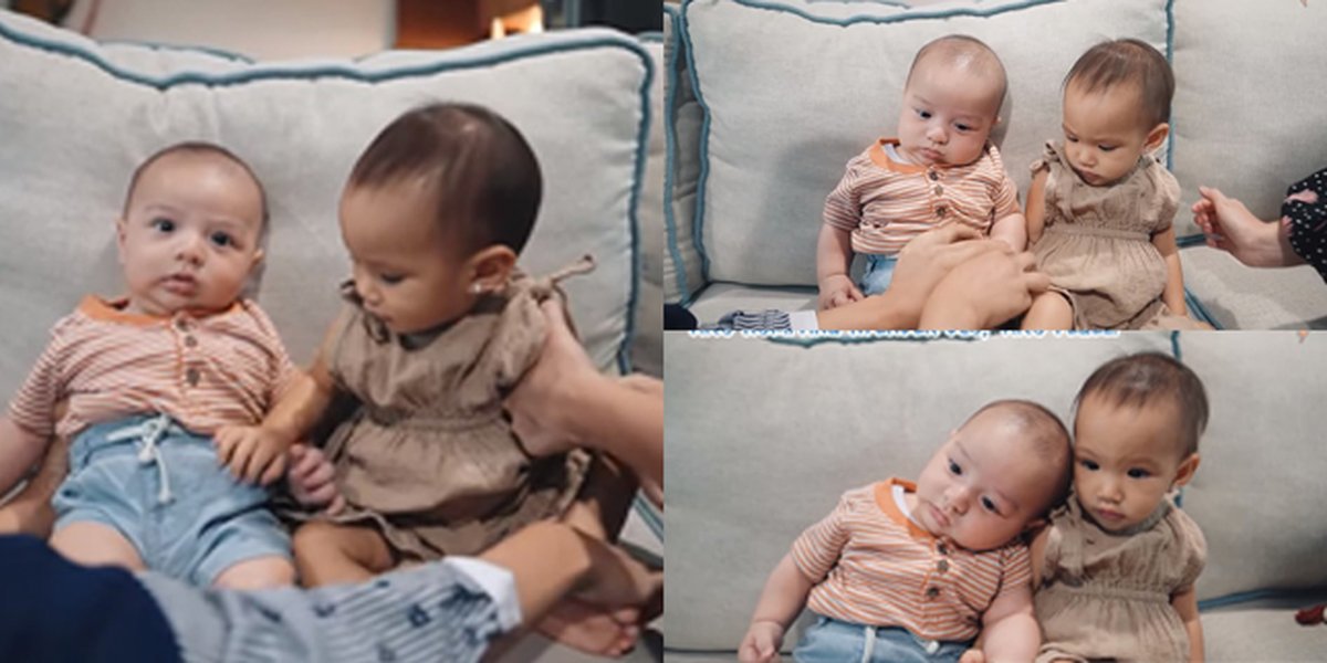 8 Adorable Pictures of Baby Air's Play Date with Miss Claire, Resting Her Head on His Shoulder - Kissing His Forehead