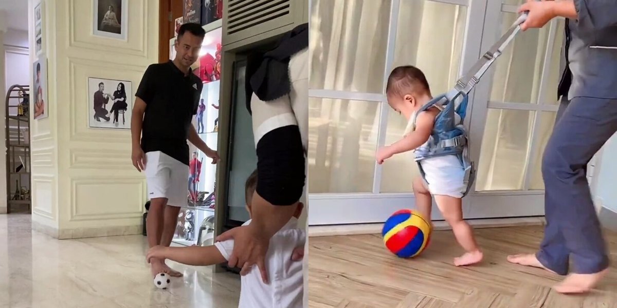 8 Adorable Photos of Cipung While Practicing Soccer, Already Enthusiastic Since Childhood!