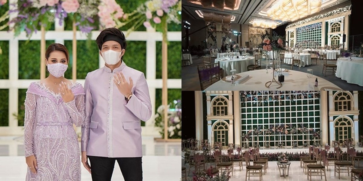 8 Luxurious Portraits of Atta Halilintar and Aurel Hermansyah's Engagement Decoration, All Purple - Feels Like in a Flower Garden