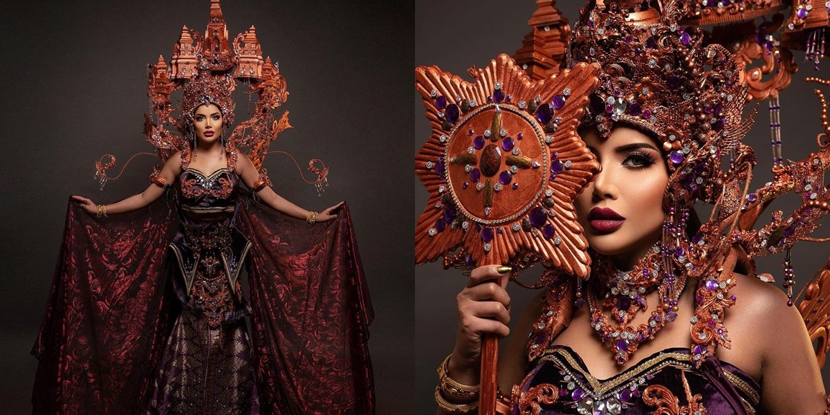 8 Portraits of Millen Cyrus as Dewi Suhita in National Costume at Miss International Queen 2023, Successfully Entered Top 16 and Sang Her Own Song