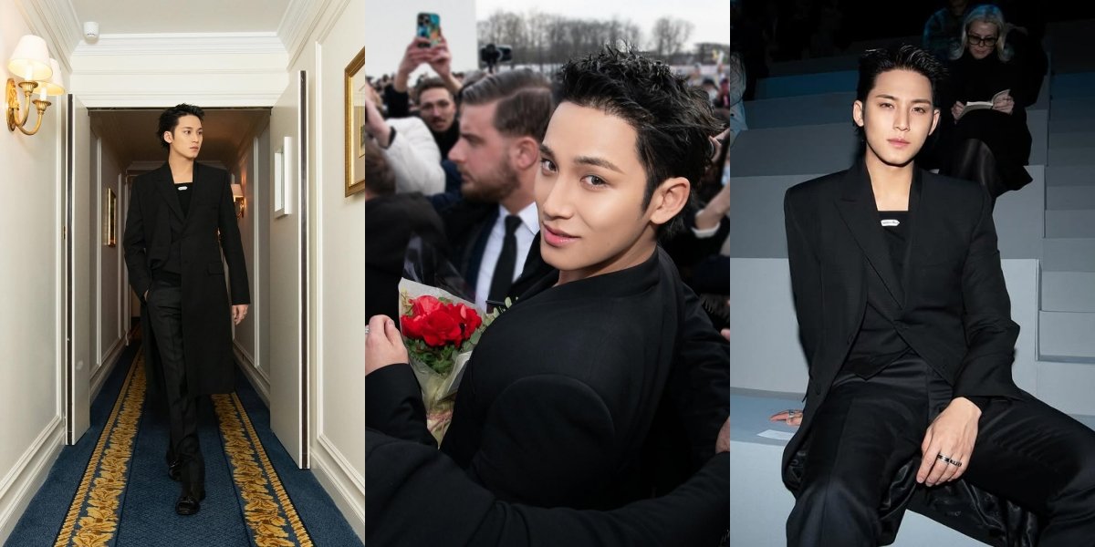 8 Photos of Mingyu SEVENTEEN Attending the Dior Fall 2025 Womenswear Fashion Show in Paris, Handsome Like a Prince - Received Flowers from Carat