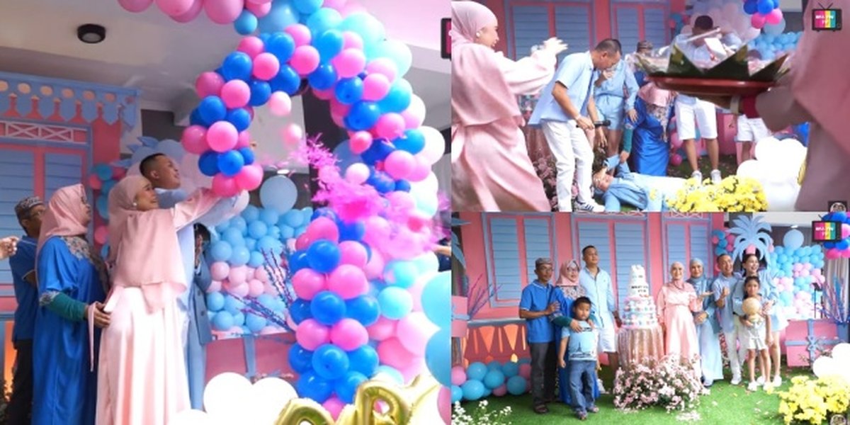 8 Potraits of Syifa Adik Ayu Ting Ting's Happy Gender Reveal Moment, Ojak's Father Will Have Another Granddaughter - Umi Kulsum Faints on the Spot