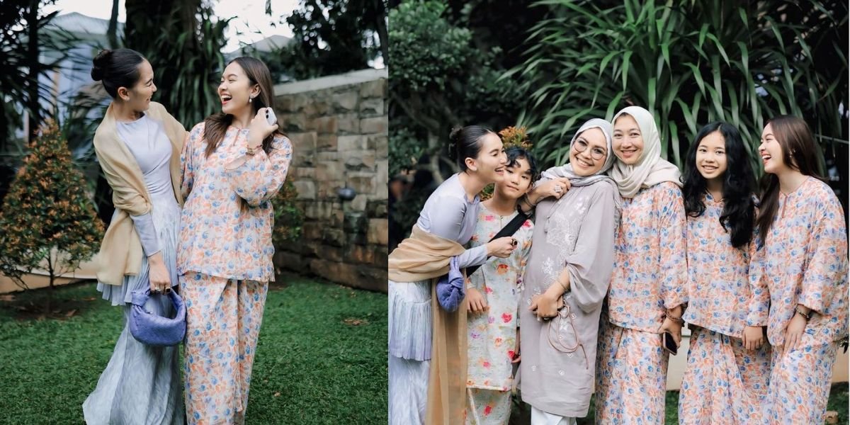 8 Portraits of Ayu Ting Ting's Halal Bihalal Moments with Future In-Laws - Close with Siblings-in-law