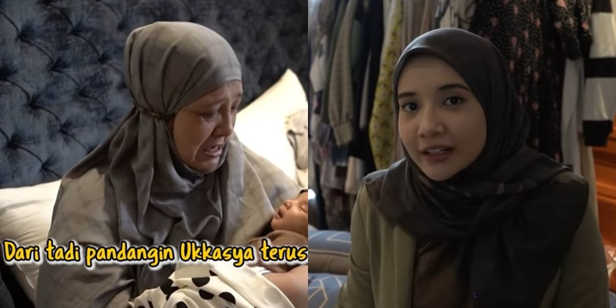 8 Moments of Zaskia Sungkar's Mother Finally Meeting and Carrying Ukkasya, Overwhelmed and Unable to Hold Back Tears