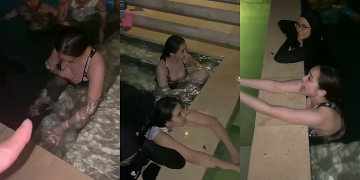 8 Photos of Nagita Slavina Wearing a 2-Piece Bikini at the Swimming Pool Becomes the Spotlight and Distracts Netizens
