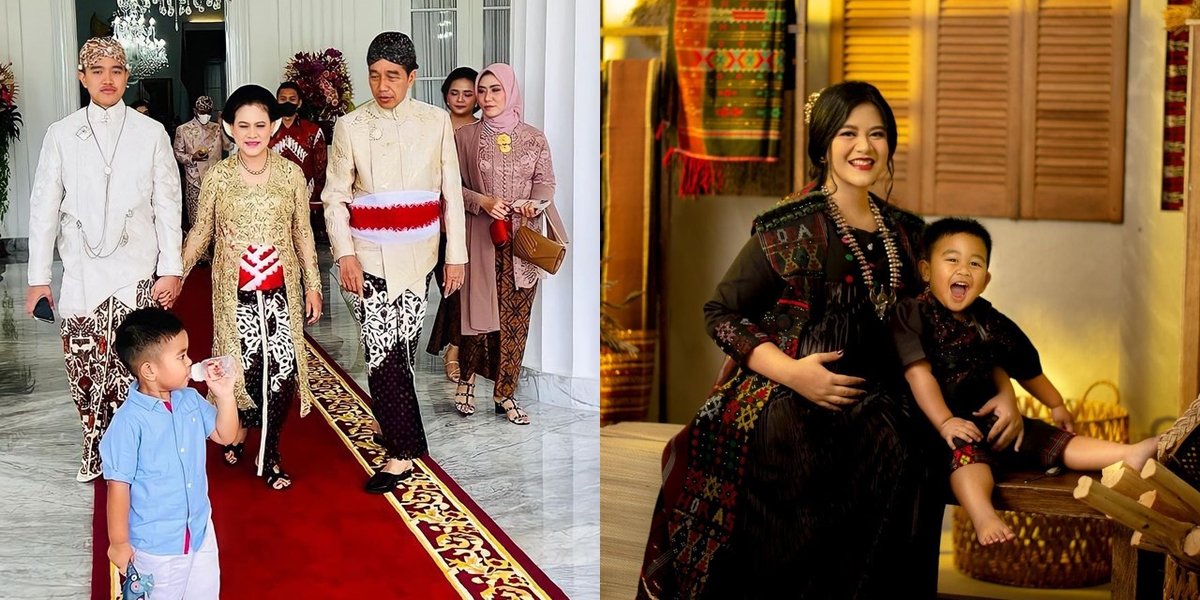 8 Potraits of Nahyan Putra Kahiyang at Kaesang Pangarep's Wedding who Refuses to Wear Traditional Attire, Relaxed Strolling with a Dot and Sword - Called 'Anak Medan Kali'
