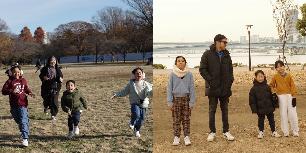 8 Photos of Natasha Rizky and Desta Taking Their Kids on a Winter Vacation to Japan, See Penguins