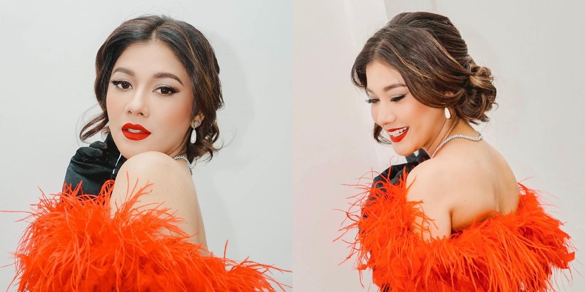 8 Portraits of Naysila Mirdad, the Star of the Soap Opera 'TERTAWAN HATI' Attending the 'SCTV Music Awards 2024', Beautifully Wrapped in a Classic Dress - Also Sang a Duet