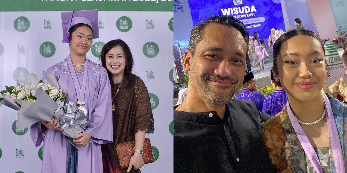 8 Portraits of Nayyara Kanahaya, Tora Sudiro's Daughter, During High School Graduation, Her Ambition That Became the Highlight Revealed - She Even Took a Photo with Her Father's Former Teacher