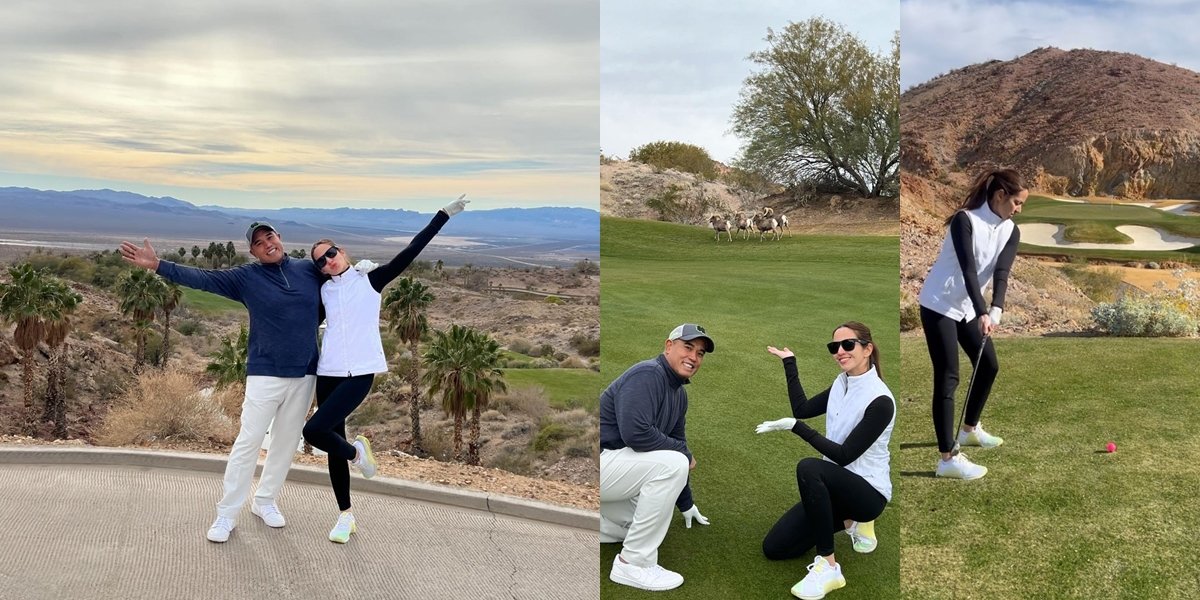 8 Portraits of Nia Ramadhani and Ardi Bakrie Playing Golf in America, Definition of Money Not Serene