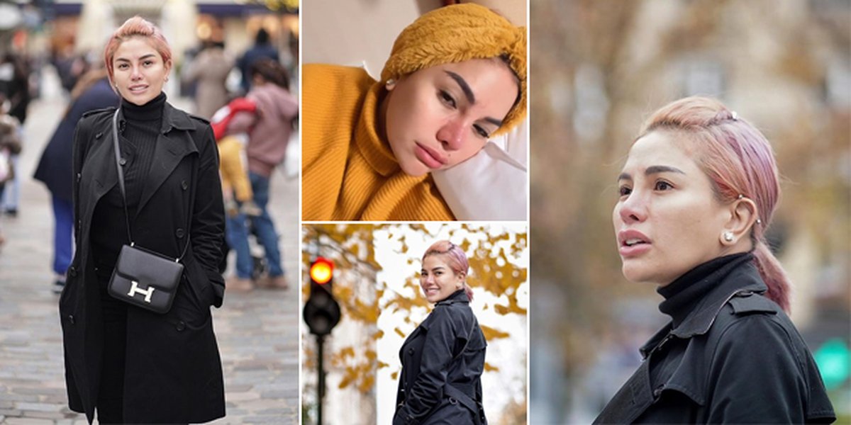 8 Photos of Nikita Mirzani Enjoying the Beauty of Autumn in Paris, Her Nose Swelled Due to Allergies