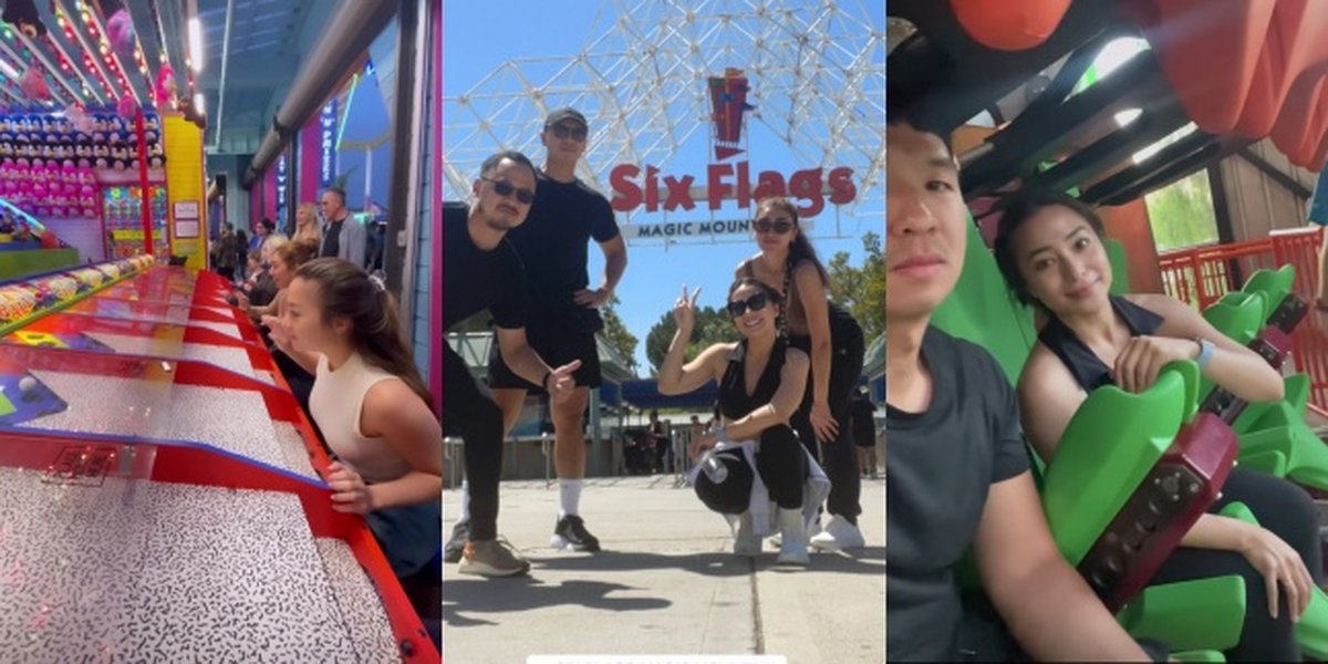 8 Photos of Nikita Willy Having Fun at an Amusement Park, Trying Extreme Roller Coaster with Her Husband - The Beauty of a Mother of One Feels Like a Teenager