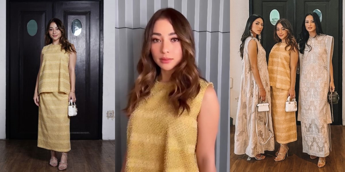 8 Portraits of Nikita Willy Attending Sapto Djojokartiko's Fashion Show, Stunning in Gold Dress - Makes You Forget She's Already a Mother of One