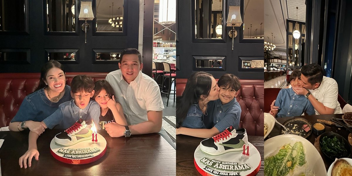 8 Photos of Nindy Ayunda Celebrating Abhi's 11th Birthday at a Luxury Restaurant, Getting Along with Ex-Husband - Apologizing to the Child