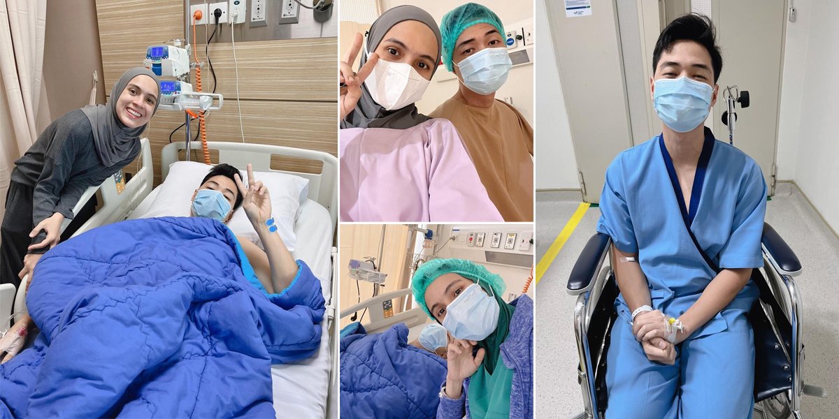 8 Photos of Nycta Gina Accompanying Rizky Kinos Who is Undergoing Nerve Surgery